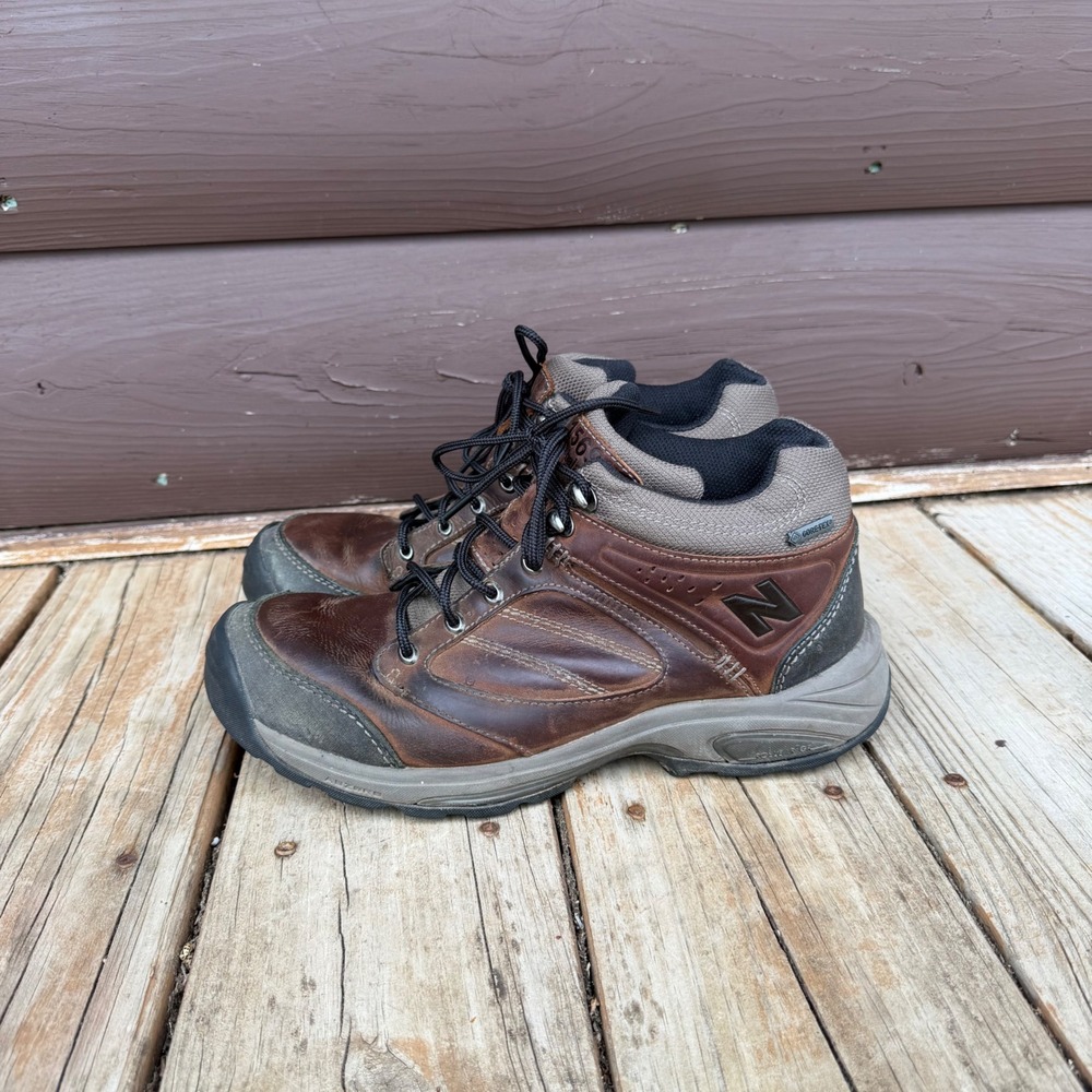 New‎ Balance 1569 Hiking Boots 11 D Brown Leather Gore-Tex Waterproof MW1569BR